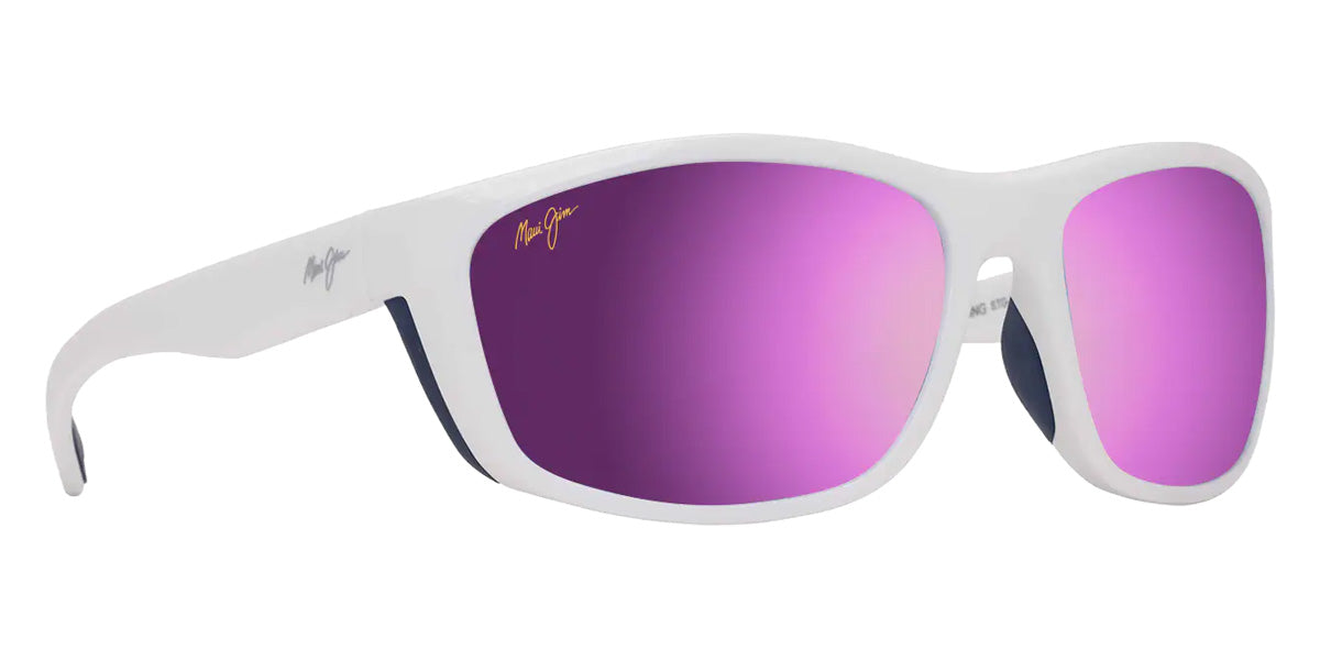 Maui Jim NUU LANDING MM869-039 62 - White with Navy Rubber #id:mjimm869039_s:134105