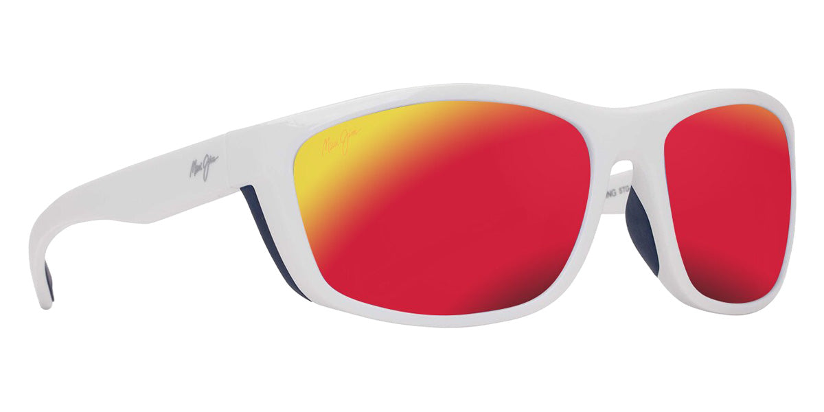 Maui Jim NUU LANDING MM869-043 62 - White with Navy Rubber #id:mjimm869043_s:136105