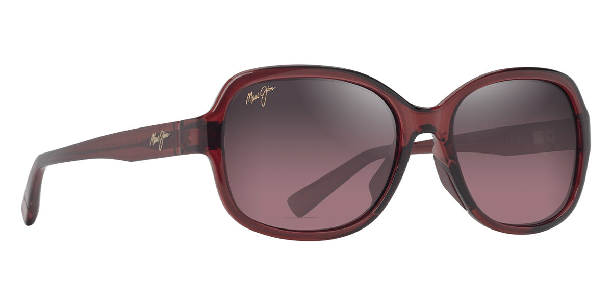 Maui Jim HILUHILU RS355-04 55 - Shiny Transparent Burgundy #id:mjirs35504_s:172105