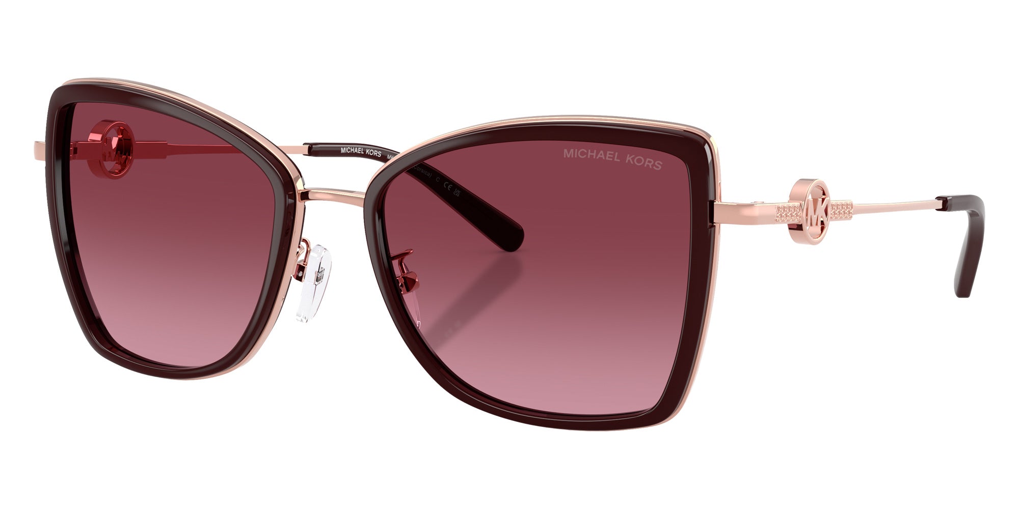 MICHAEL KORS MK1067B Corsica 11088H 55 - Rose Gold/Cordovan / Burgundy Gradient #id:mk1067b11088h_s:100105