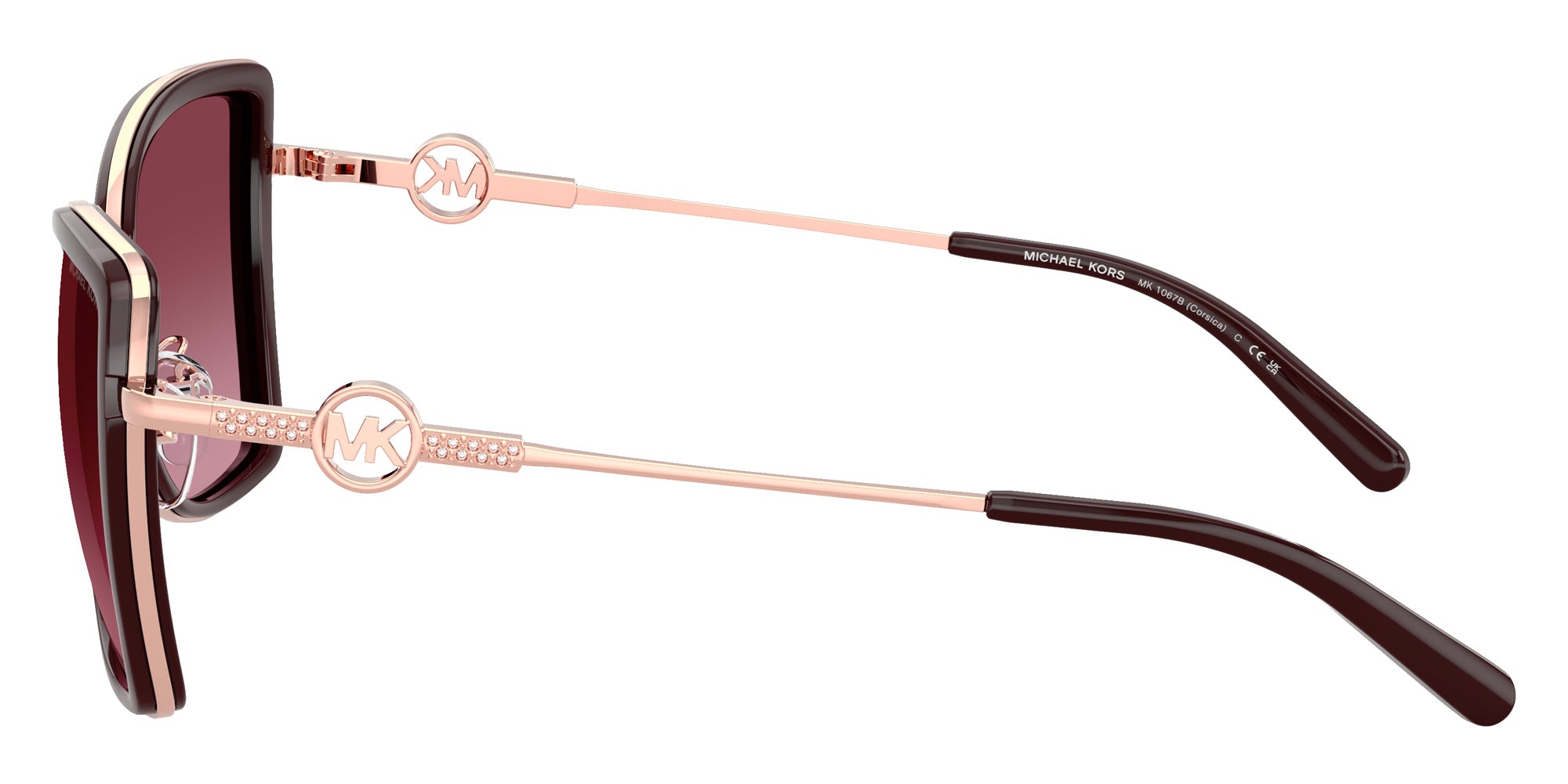 MICHAEL KORS MK1067B Corsica 11088H 55 - Rose Gold/Cordovan / Burgundy Gradient #id:mk1067b11088h_s:100110