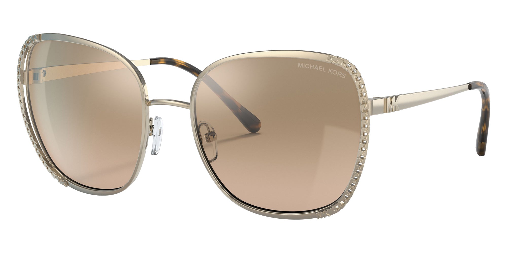 MICHAEL KORS MK1090 Amsterdam 10148Z 59 - Light Gold / Silver Khaki Flash Mirrored #id:mk109010148z_s:100105