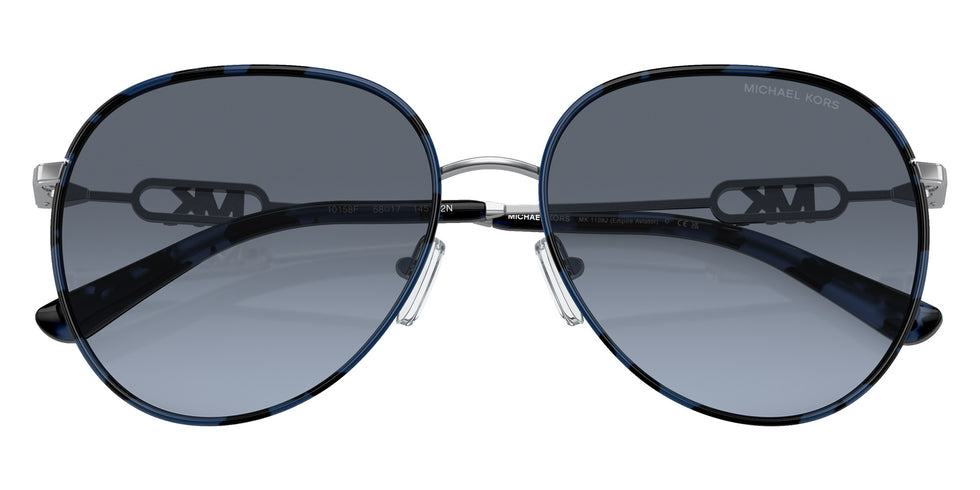 MICHAEL KORS MK1128J Empire 10158F 58 - Silver/Blue Tortoise / Navy Gradient #id:mk1128j10158f_s:100120