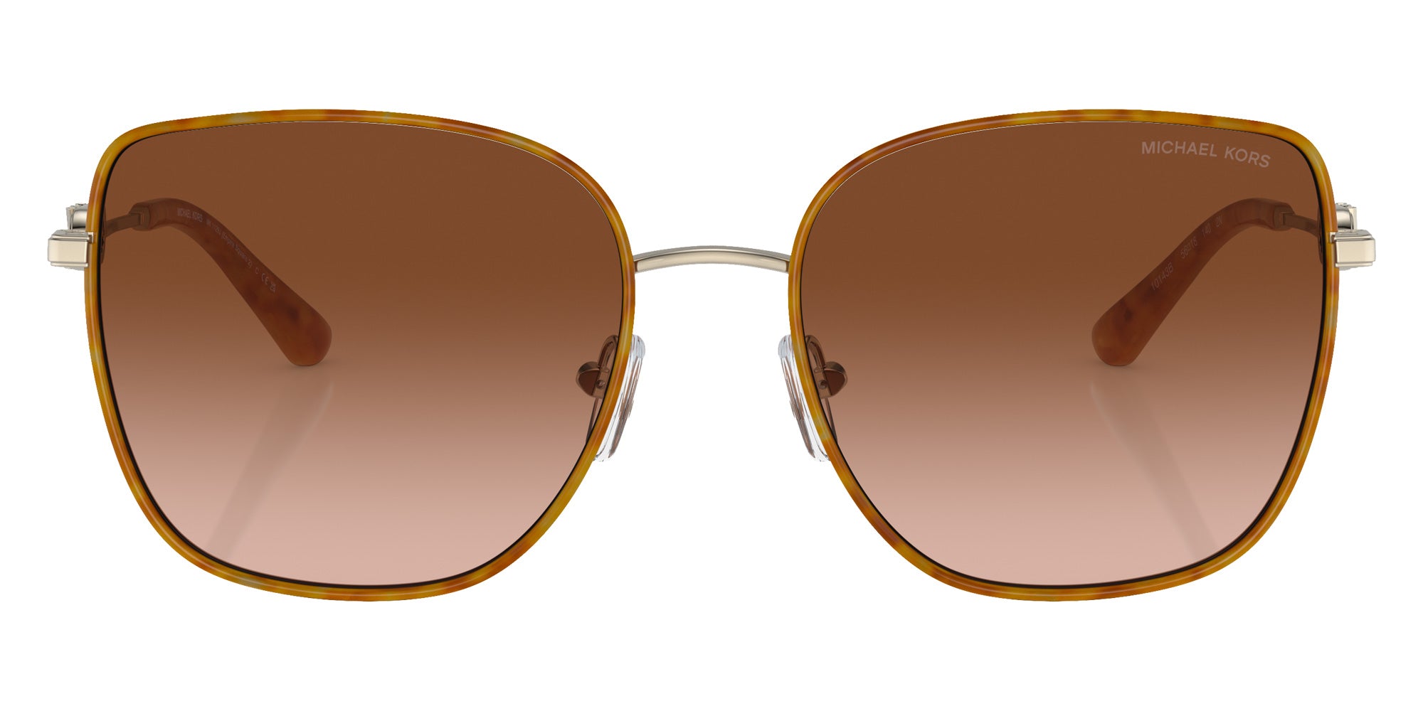 MICHAEL KORS MK1129J Empire Square 2 10143B 56 - Light Gold/Amber Tortoise / Amber Gradient #id:mk1129j10143b_s:100100
