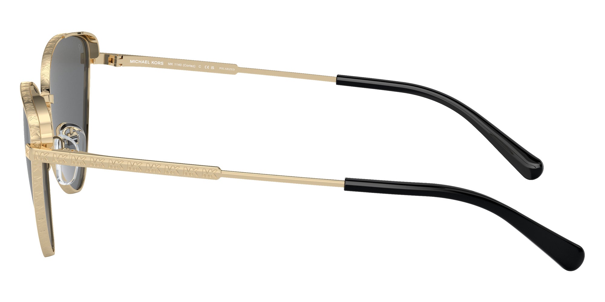 MICHAEL KORS MK1140 Cortez 101481 59 - Light Gold / Dark Gray Solid Polarized #id:mk1140101481_s:100110