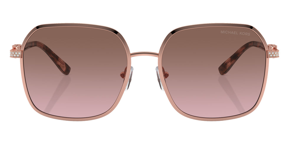 MICHAEL KORS MK1145B Cadiz 110814 58 - Shiny Rose Gold / Light Brown Pink Gradient Mirrored #id:mk1145b110814_s:100100