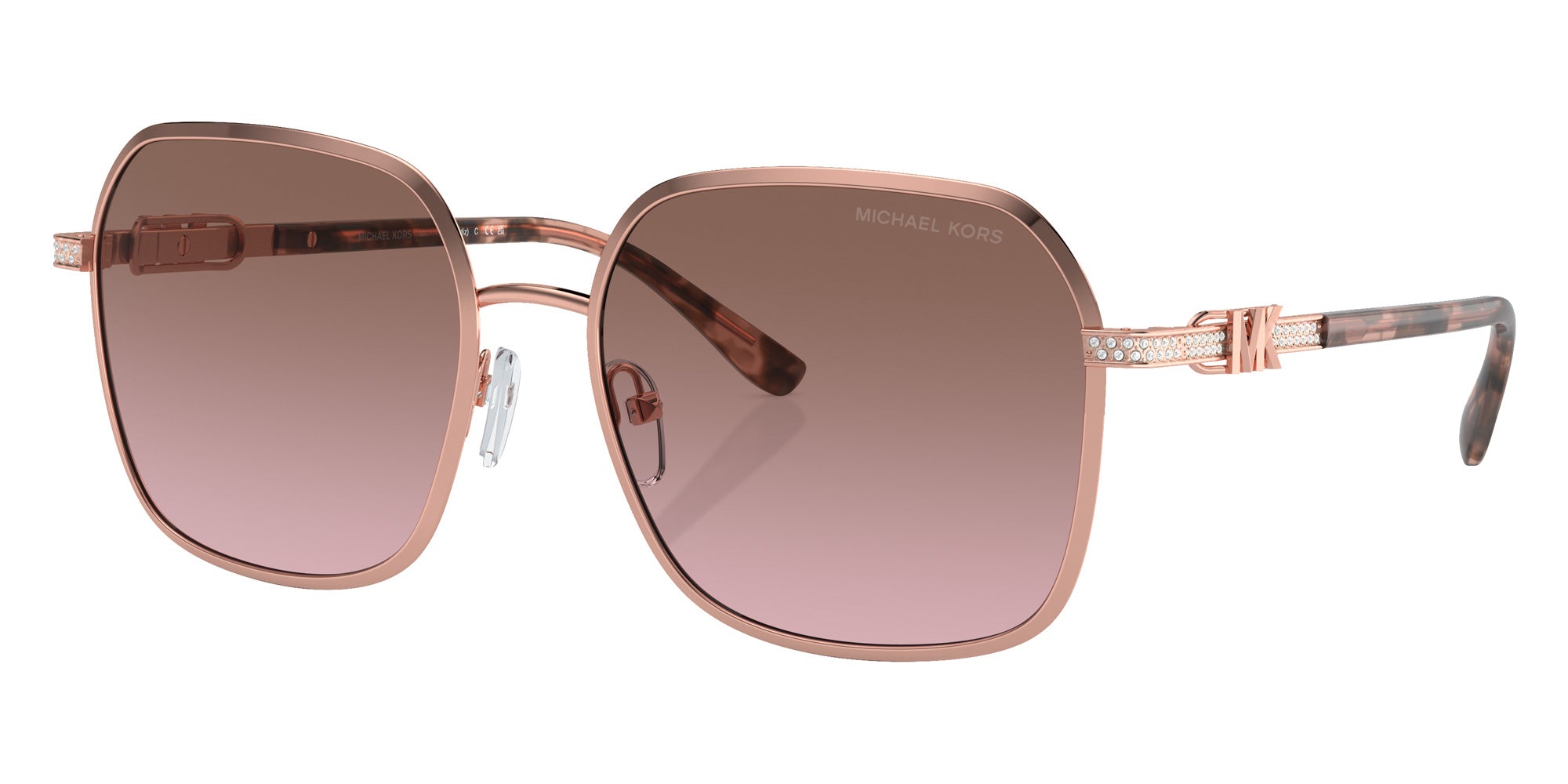 MICHAEL KORS MK1145B Cadiz 110814 58 - Shiny Rose Gold / Light Brown Pink Gradient Mirrored #id:mk1145b110814_s:100105