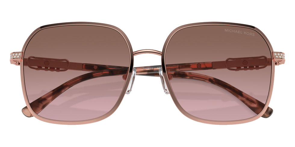MICHAEL KORS MK1145B Cadiz 110814 58 - Shiny Rose Gold / Light Brown Pink Gradient Mirrored #id:mk1145b110814_s:100120