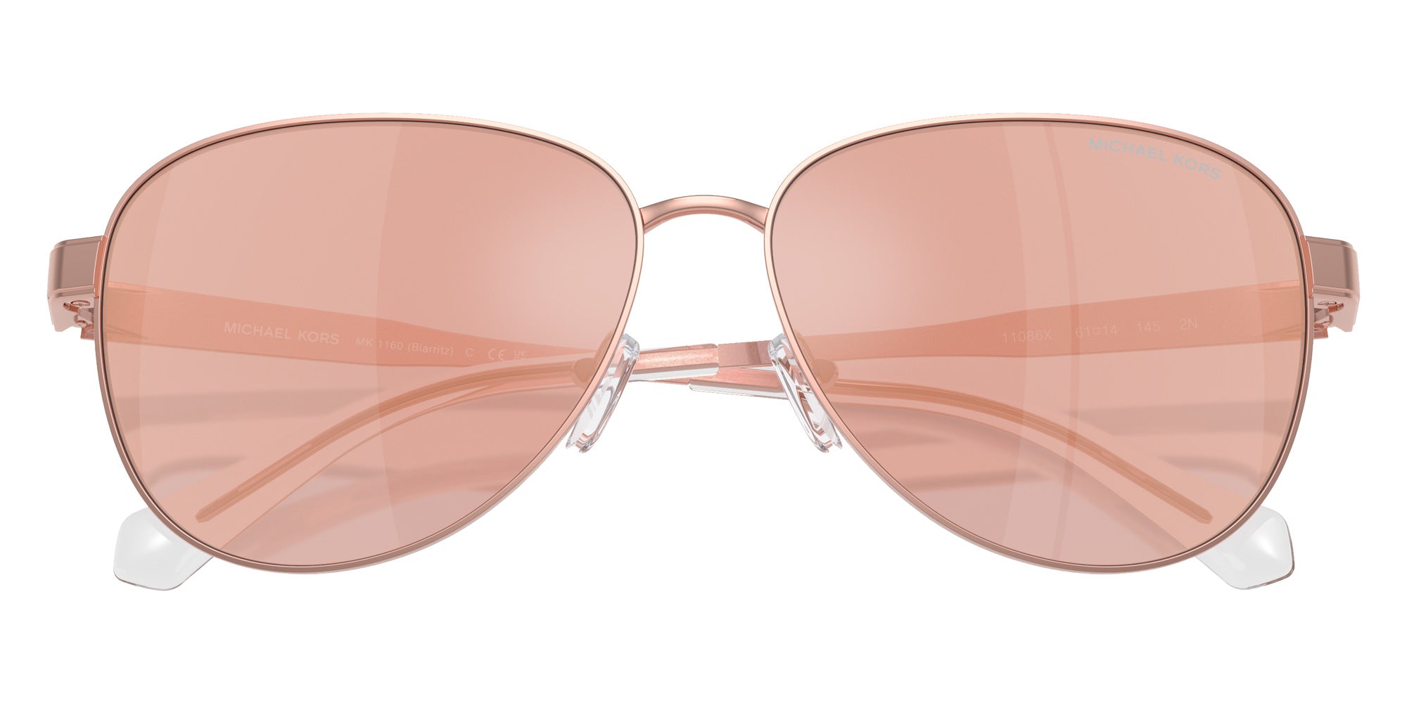 MICHAEL KORS MK1160 Biarritz 11086X 61 - Rose Gold / Rose Gold Mirrored #id:mk116011086x_s:100120