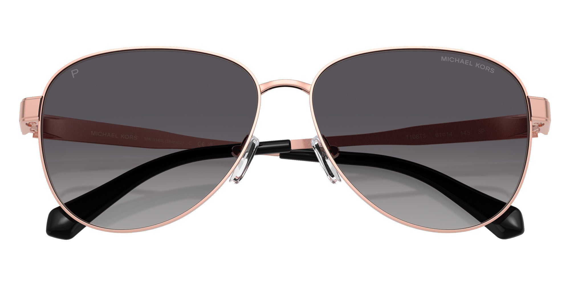MICHAEL KORS MK1160 Biarritz 1108T3 61 - Rose Gold / Gray Gradient Polarized #id:mk11601108t3_s:102120