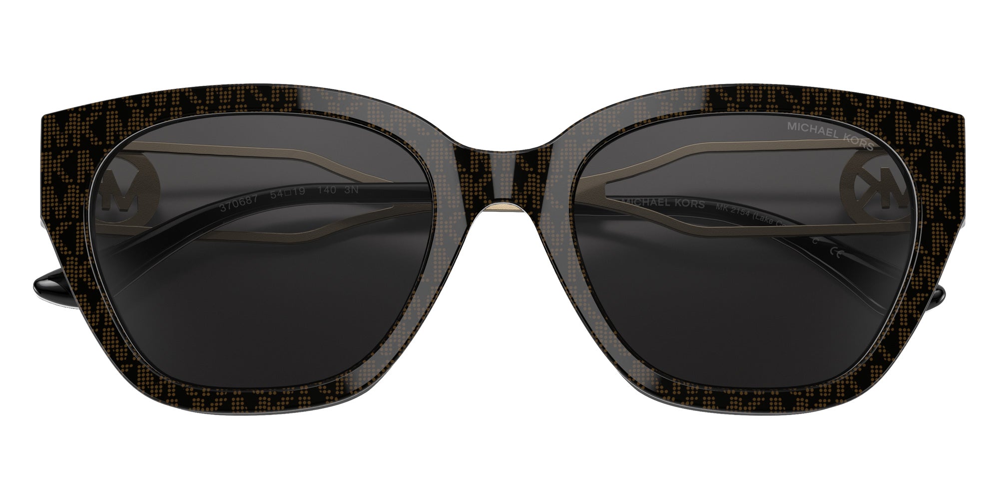 MICHAEL KORS MK2154 Lake Como 370687 54 - Brown Signature Pvc / Dark Gray Solid #id:mk2154370687_s:100120
