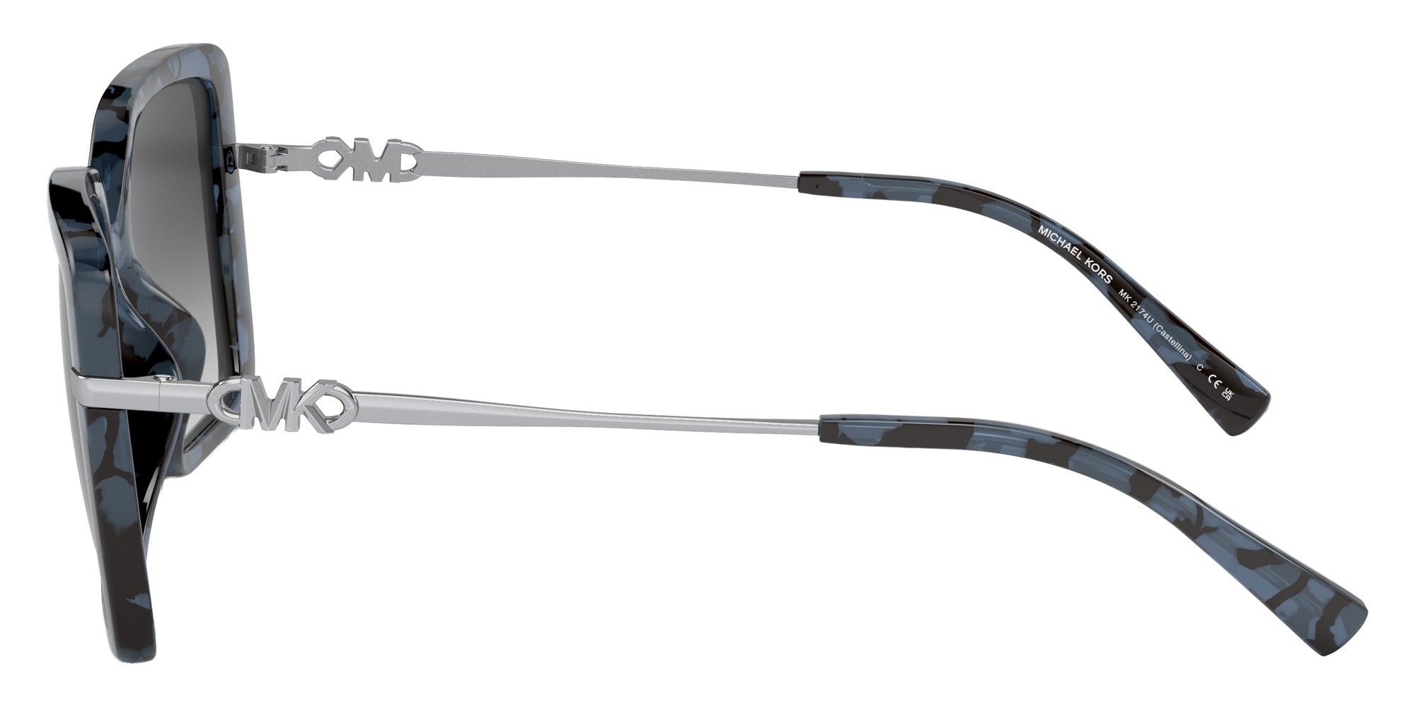 MICHAEL KORS MK2174U Castellina 33338G 55 - Blue Tortoise / Dark Gray Gradient #id:mk2174u33338g_s:100110