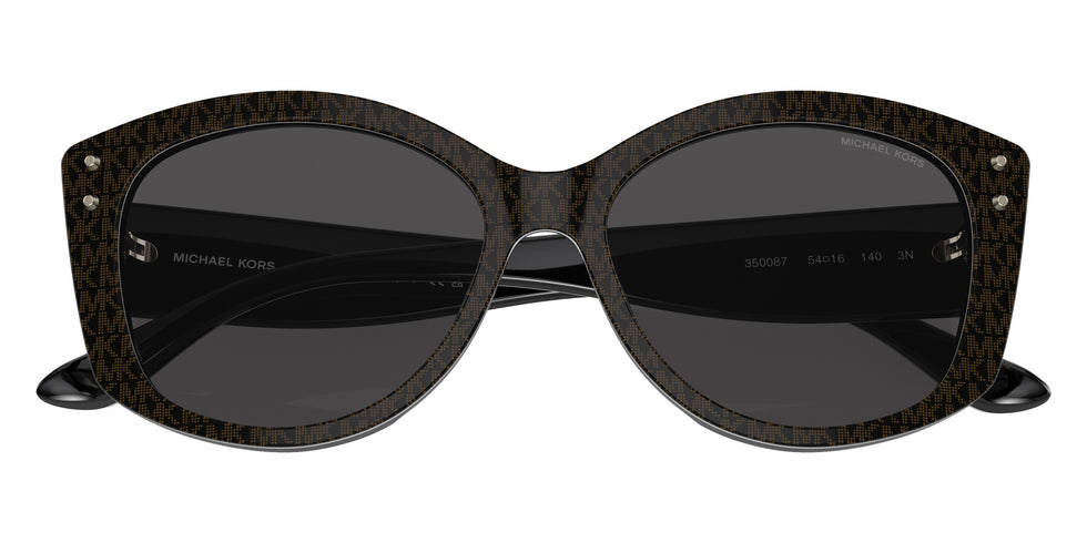 MICHAEL KORS MK2175U Charleston 350087 54 - Mk Signature Pvc Chocolate / Dark Gray Solid #id:mk2175u350087_s:100120