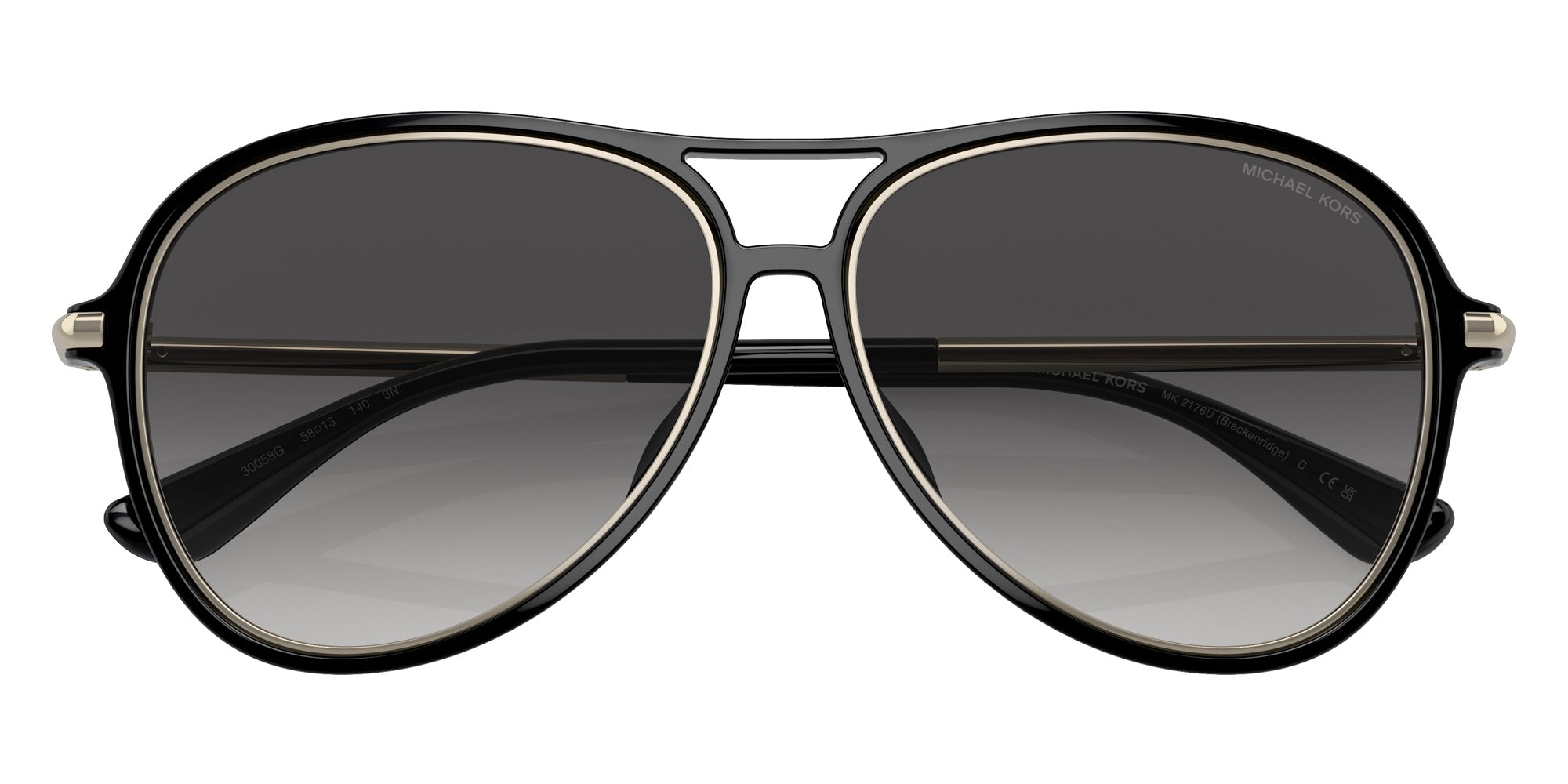 MICHAEL KORS MK2176U Breckenridge 30058G 58 - Black / Dark Gray Gradient #id:mk2176u30058g_s:100120