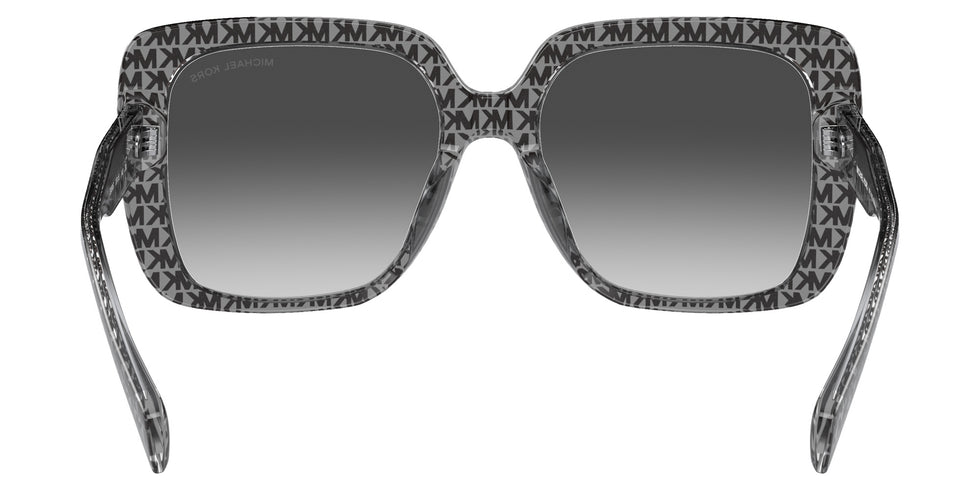 MICHAEL KORS MK2183U Mallorca 39588G 55 - Black MK Logo Glitter / Dark Gray Gradient #id:mk2183u39588g_s:100115