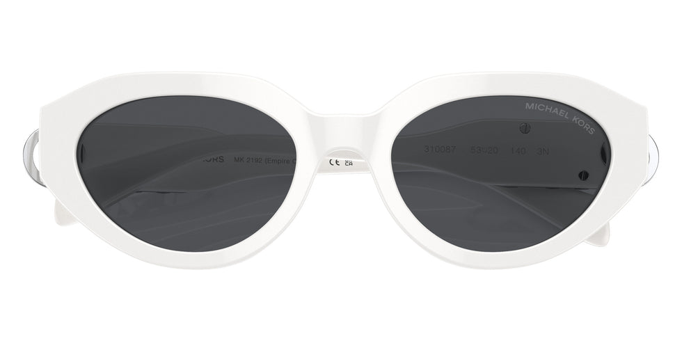 MICHAEL KORS MK2192 Empire Oval 310087 53 - Optic White / Gray Solid #id:mk2192310087_s:100120