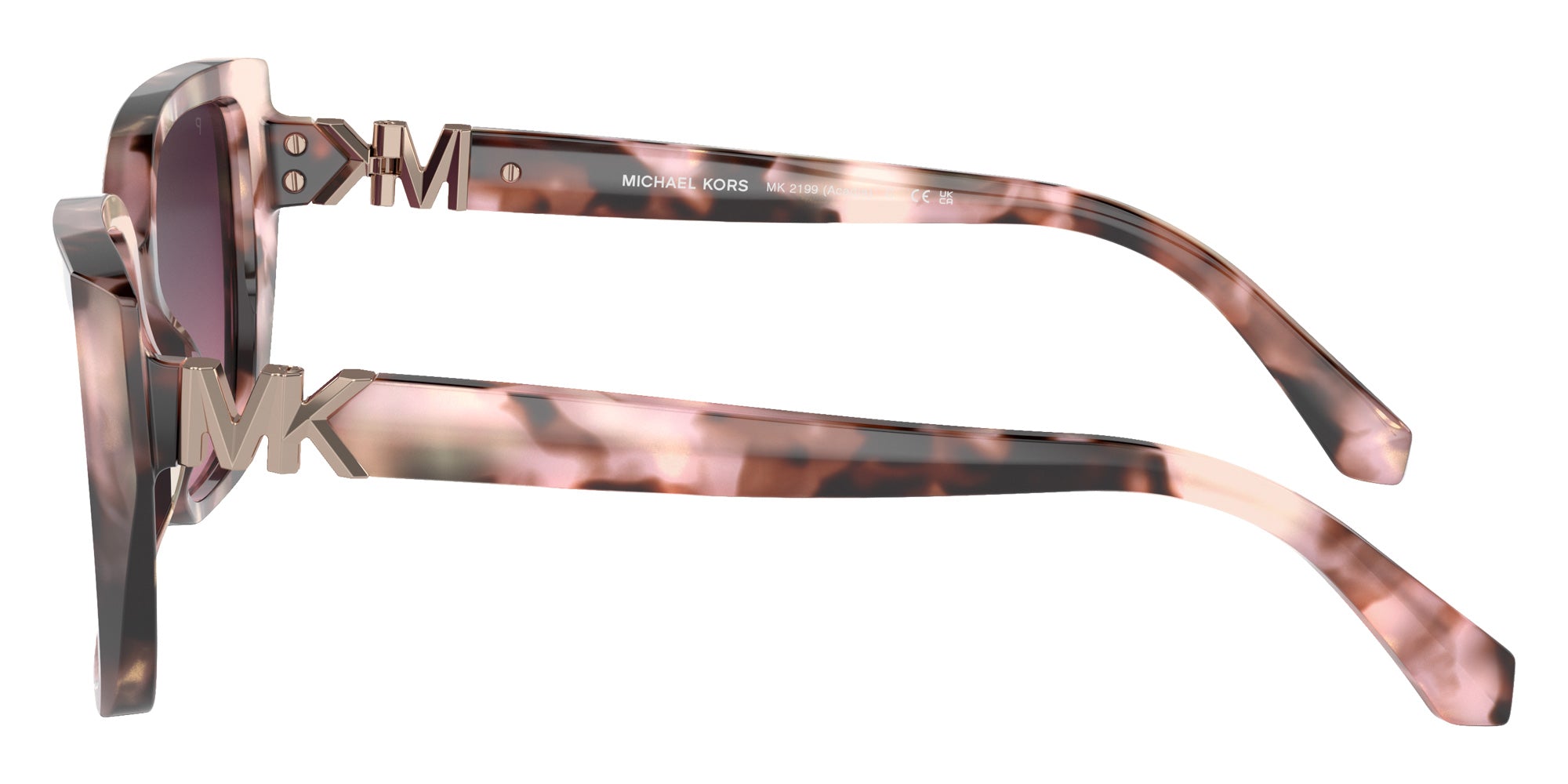 MICHAEL KORS MK2199 Acadia 3946F4 55 - Pink Pearlized Tortoise / Burgundy Gradient Polarized #id:mk21993946f4_s:100110