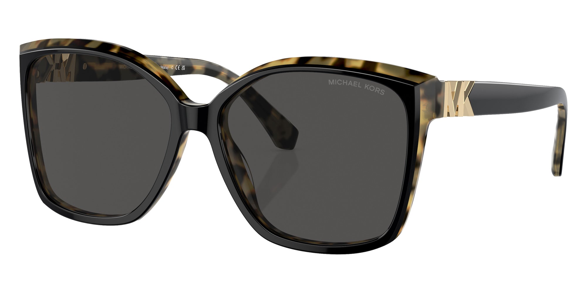 MICHAEL KORS MK2201 Malia 395087 58 - Black/Amber Tortoise / Dark Gray Solid #id:mk2201395087_s:102105