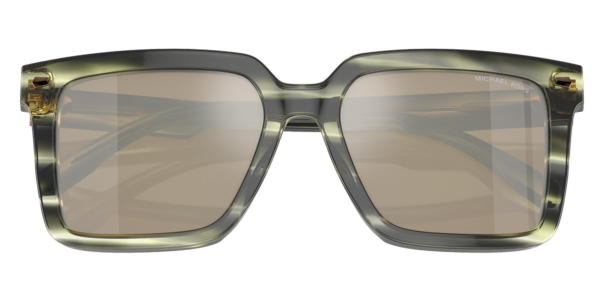 MICHAEL KORS MK2217U Abruzzo 39787I 55 - Olive Horn / Olive Green Mirrored #id:mk2217u39787i_s:100120