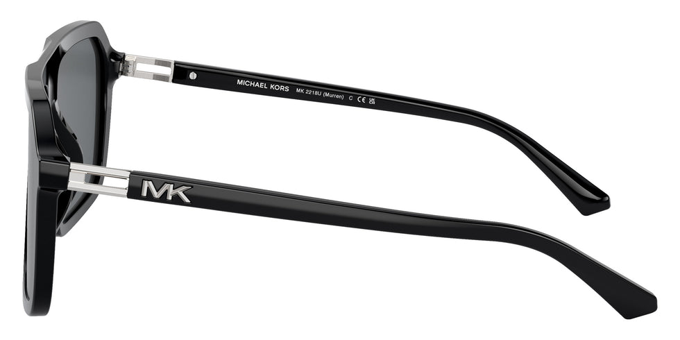 MICHAEL KORS MK2218U Murren 300587 58 - Black / Dark Gray Solid #id:mk2218u300587_s:100110