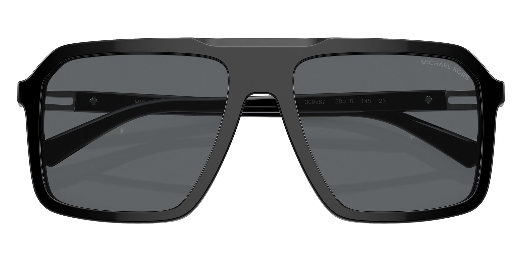 MICHAEL KORS MK2218U Murren 300587 58 - Black / Dark Gray Solid #id:mk2218u300587_s:100120