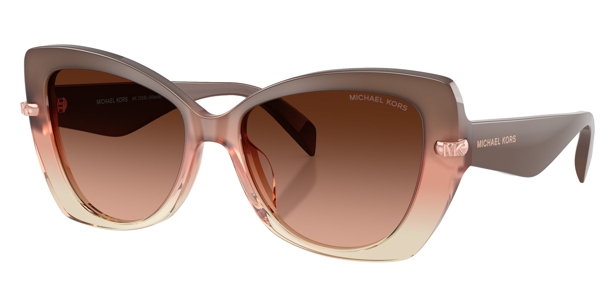 MICHAEL KORS MK2258U Atlanta 40355M 55 - Soft Pink / Soft Pink Gradient #id:mk2258u40355m_s:100105