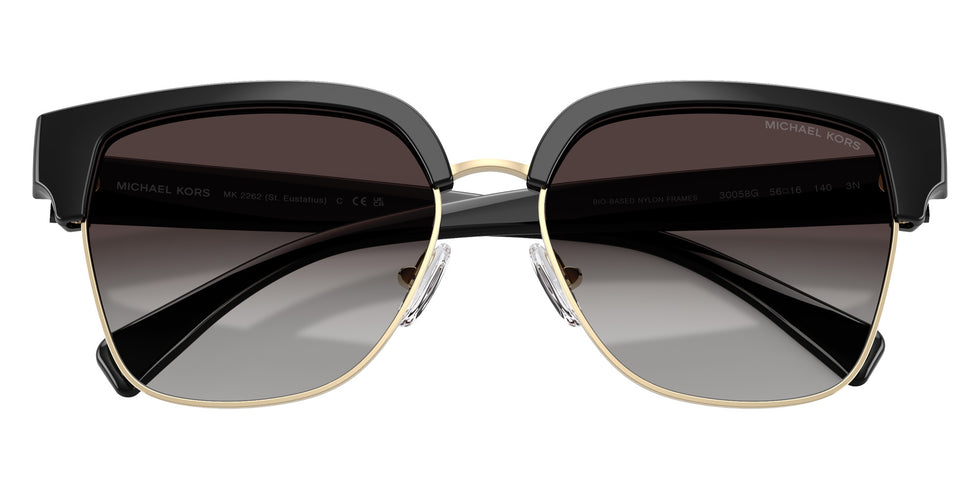 MICHAEL KORS MK2262 St. Eustatius 30058G 56 - Black / Light Gray Gradient #id:mk226230058g_s:100120