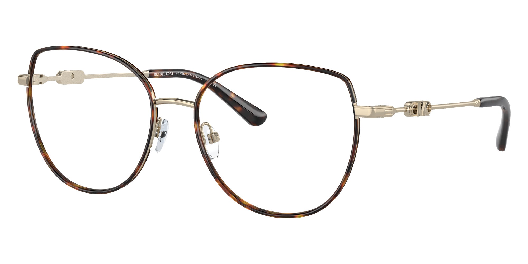 MICHAEL KORS MK3066J Empire Round 1016 53 - Light Gold/Dark Tortoise #id:mk3066j1016_s:100105