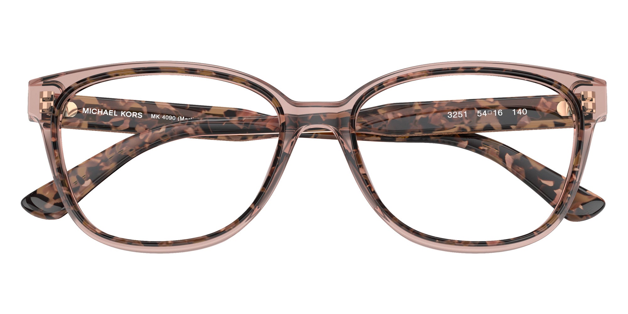 MICHAEL KORS MK4090 Martinique 3251 54 - Pink Tortoise/Dusty Rose Transparent #id:mk40903251_s:100120