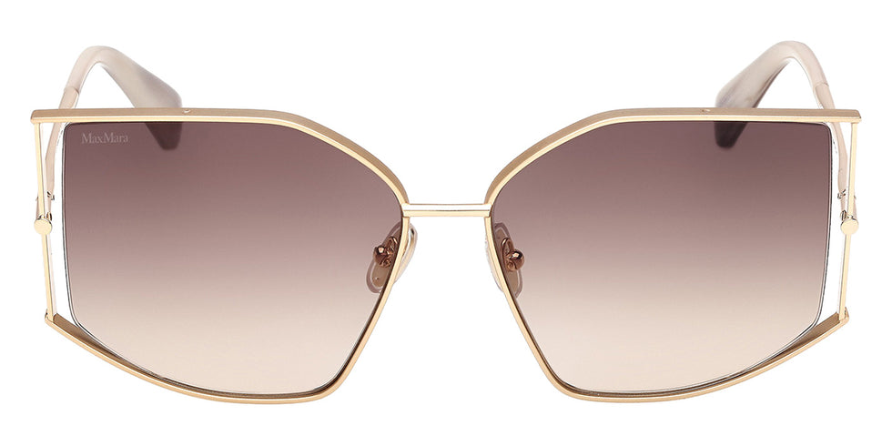 Max Mara MM0142 MENTON-4 32F 59 - Shiny Pale Gold / Gradient Brown #id:mm014232f_s:100100