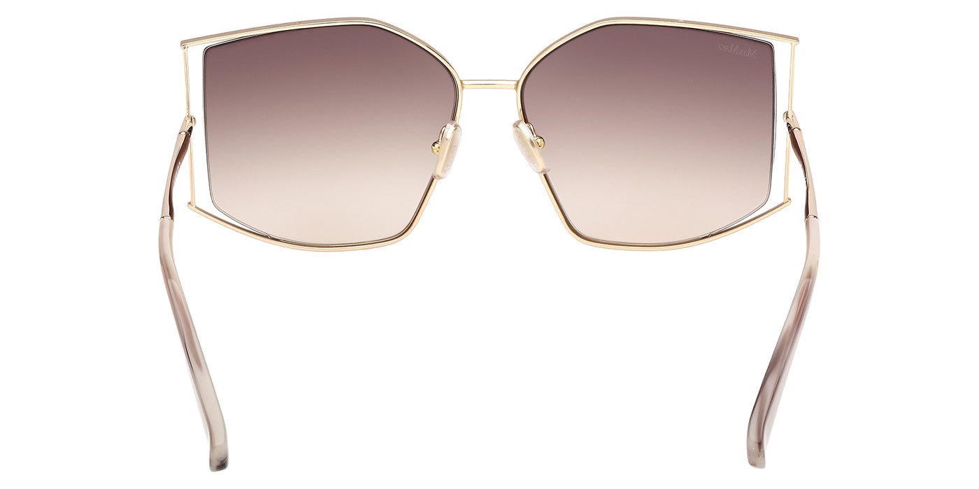 Max Mara MM0142 MENTON-4 32F 59 - Shiny Pale Gold / Gradient Brown #id:mm014232f_s:100120