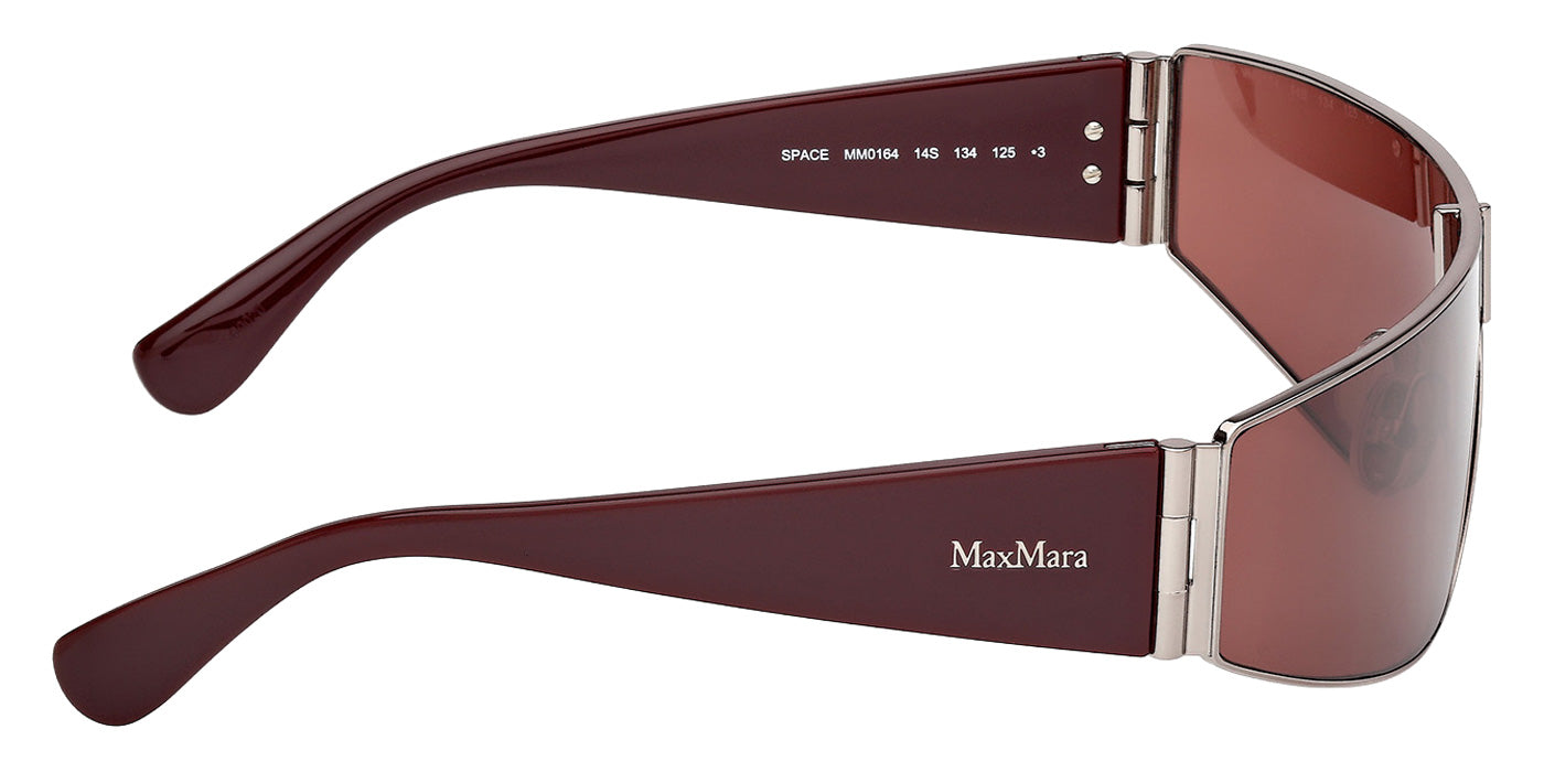 Max Mara MM0164 SPACE 14S 134 - Shiny Light Ruthenium / Bordeaux #id:mm016414s_s:102130