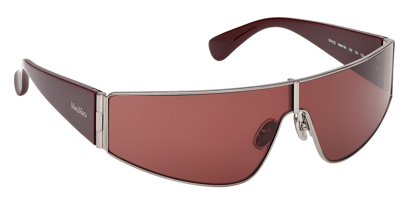 Max Mara MM0164 SPACE 14S 134 - Shiny Light Ruthenium / Bordeaux #id:mm016414s_s:102135