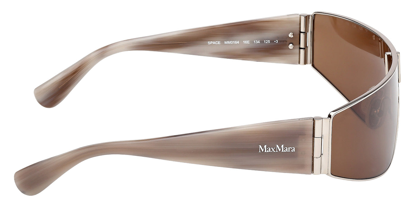 Max Mara MM0164 SPACE 16E 134 - Shiny Palladium / Brown #id:mm016416e_s:104130