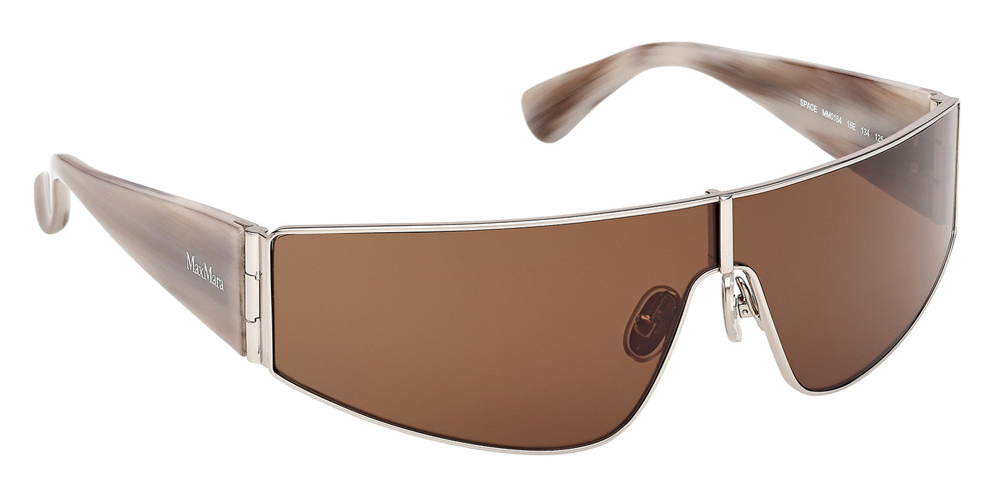 Max Mara MM0164 SPACE 16E 134 - Shiny Palladium / Brown #id:mm016416e_s:104135