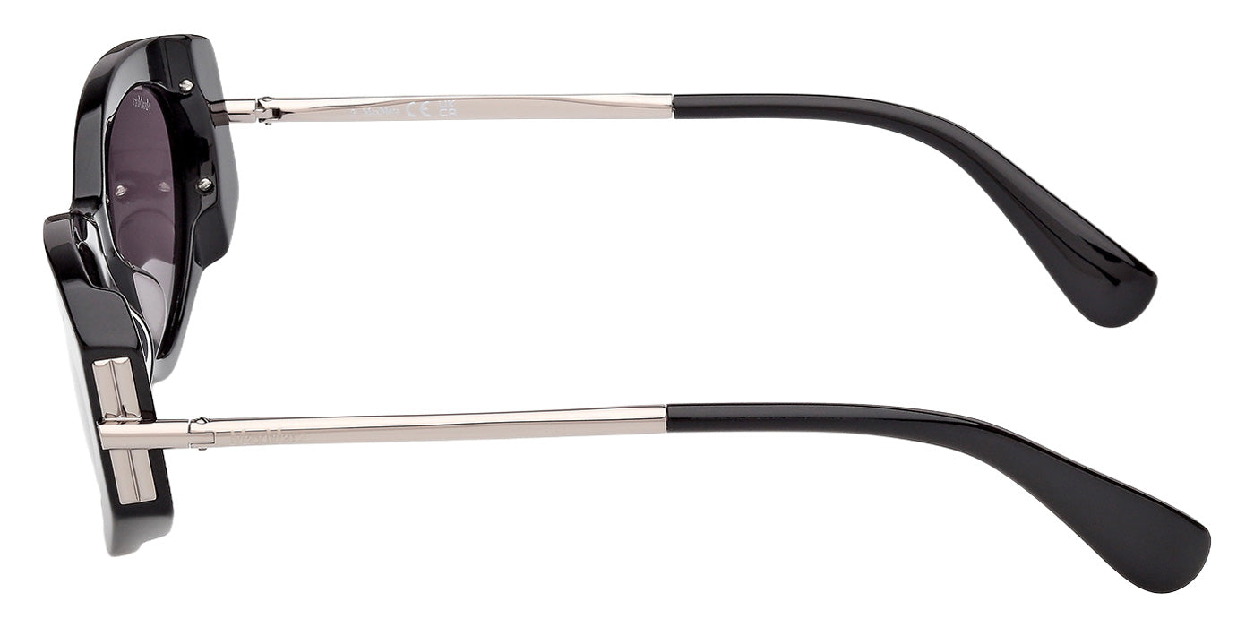 Max Mara MM0167 ROQUEBRUNE 1 01A 54 - Shiny Black / Smoke #id:mm016701a_s:100110