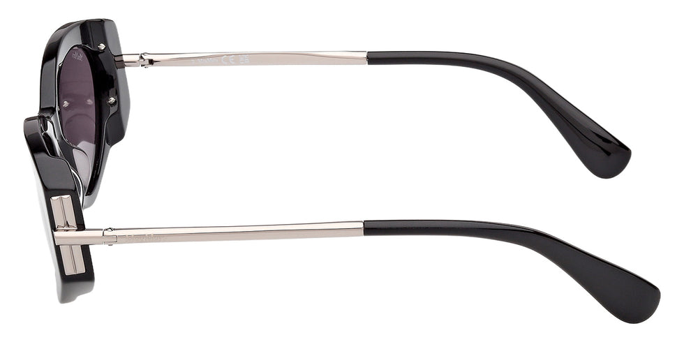 Max Mara MM0167 ROQUEBRUNE 1 01A 54 - Shiny Black / Smoke #id:mm016701a_s:100110