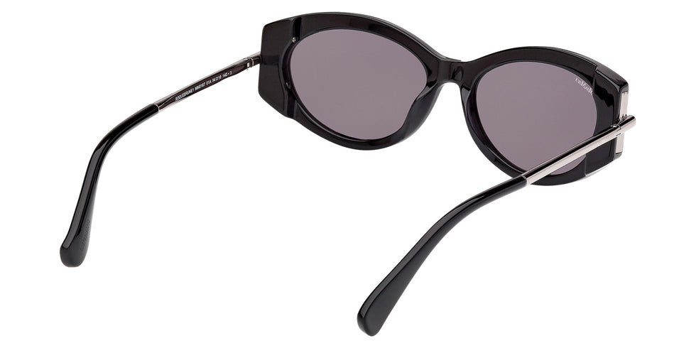 Max Mara MM0167 ROQUEBRUNE 1 01A 54 - Shiny Black / Smoke #id:mm016701a_s:100125