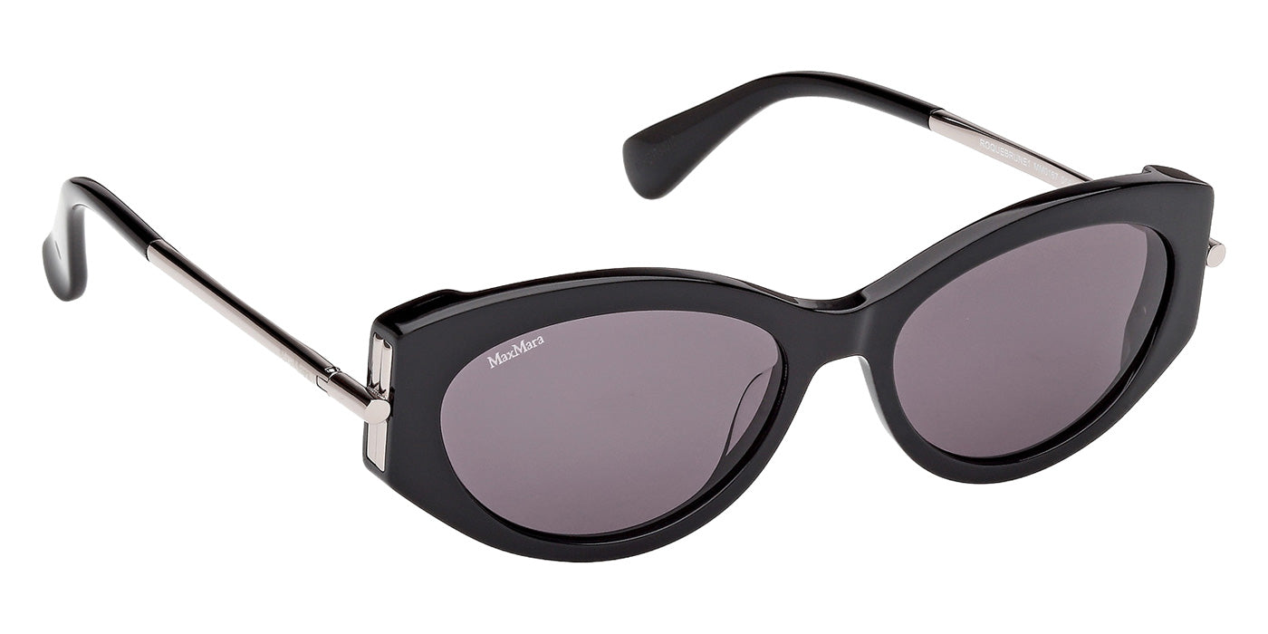 Max Mara MM0167 ROQUEBRUNE 1 01A 54 - Shiny Black / Smoke #id:mm016701a_s:100135