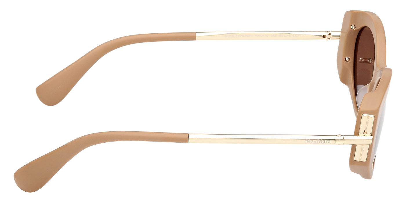 Max Mara MM0167 ROQUEBRUNE 1 46E 54 - Matte Light Brown / Brown #id:mm016746e_s:102130