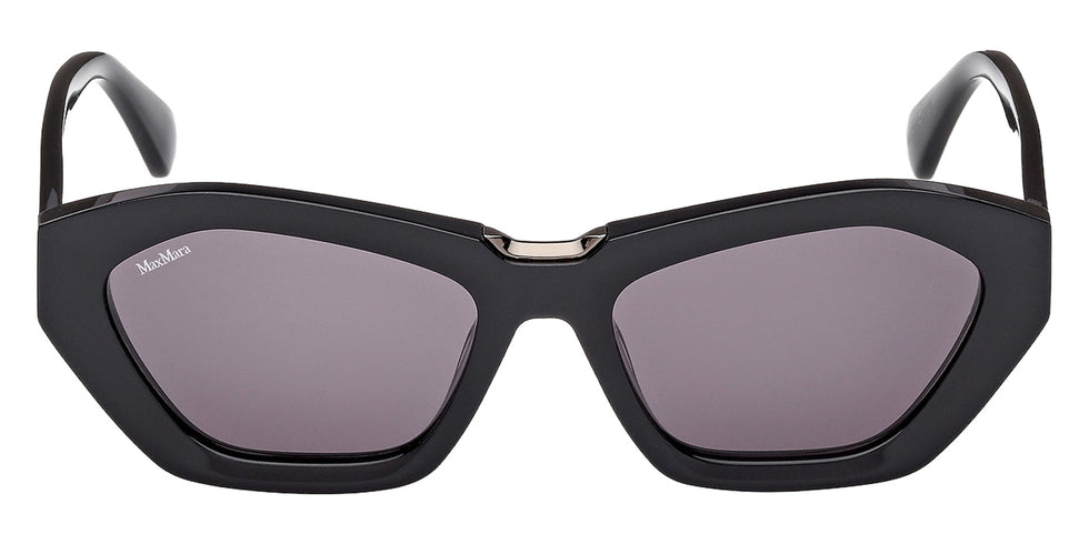 Max Mara MM0169 KATE 01A 54 - Shiny Black / Smoke #id:mm016901a_s:100100
