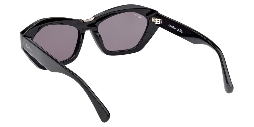 Max Mara MM0169 KATE 01A 54 - Shiny Black / Smoke #id:mm016901a_s:100115