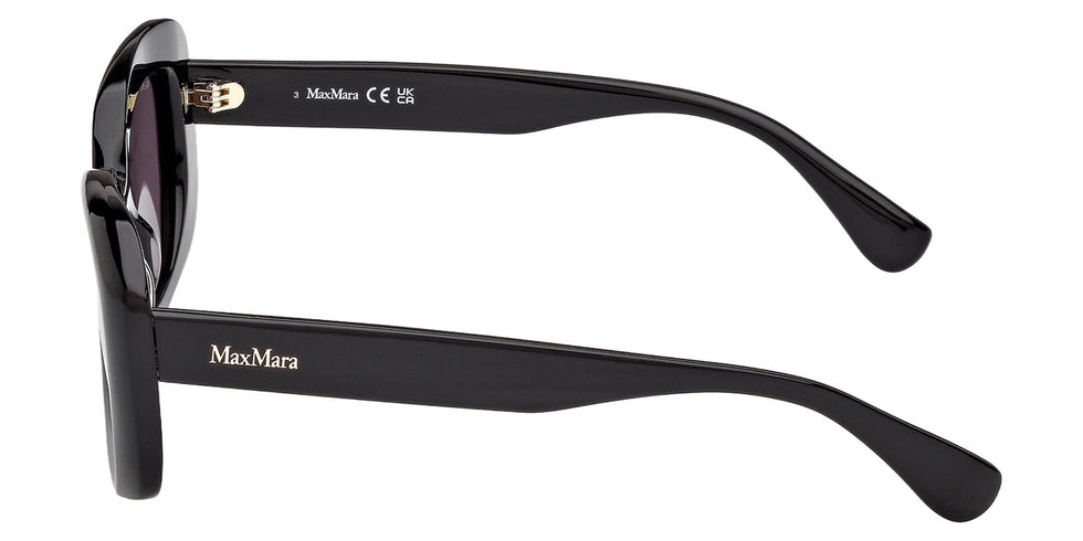 Max Mara MM0170 ELIZABETH 1 01A 53 - Shiny Black / Smoke #id:mm017001a_s:100110