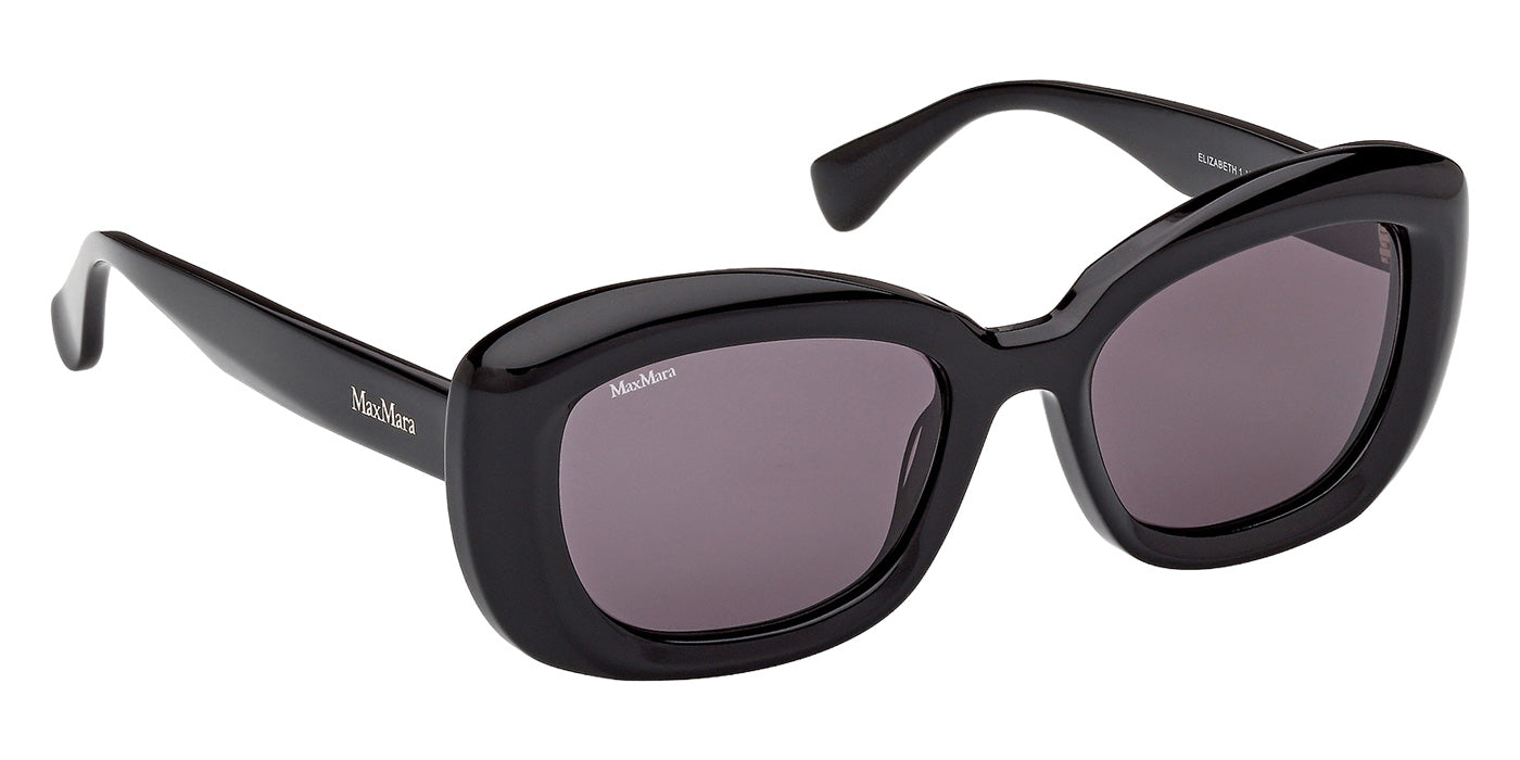 Max Mara MM0170 ELIZABETH 1 01A 53 - Shiny Black / Smoke #id:mm017001a_s:100135