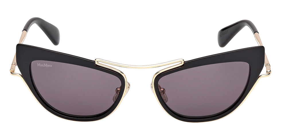 Max Mara MM0172 01A 53 - Shiny Black / Smoke 01A #id:mm017201a_s:100100