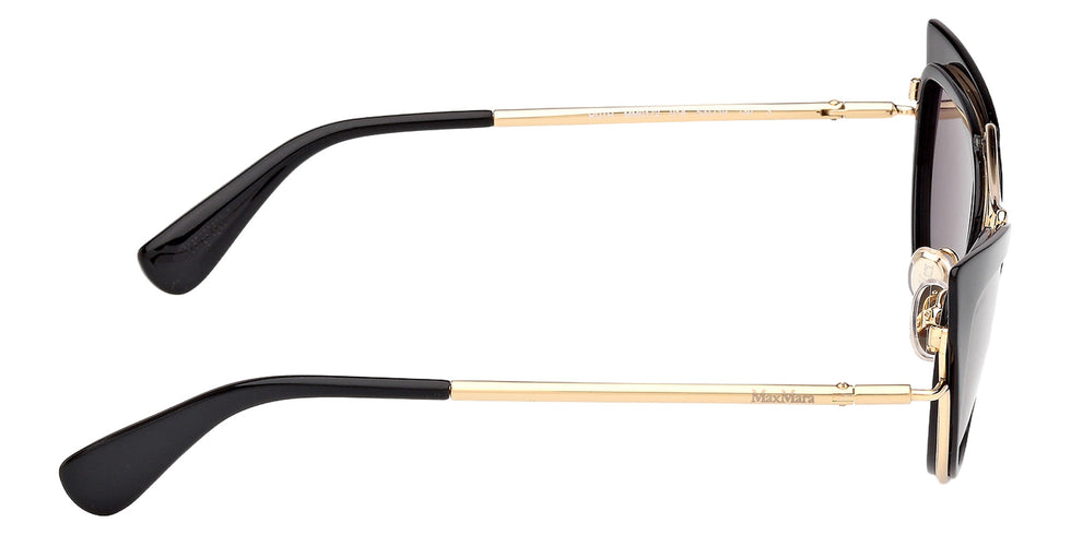 Max Mara MM0172 01A 53 - Shiny Black / Smoke 01A #id:mm017201a_s:100130