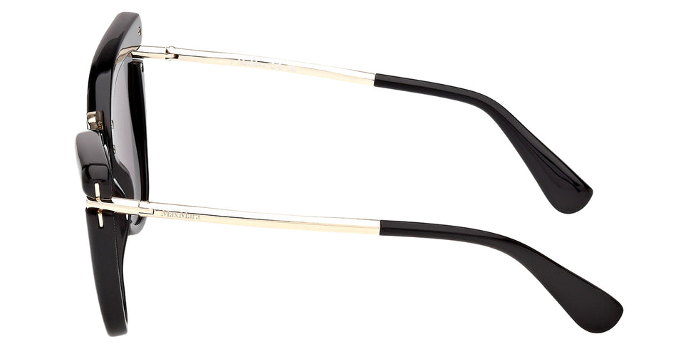 Max Mara MM0186 01A 55 - Shiny Black / Smoke 01A #id:mm018601a_s:100110