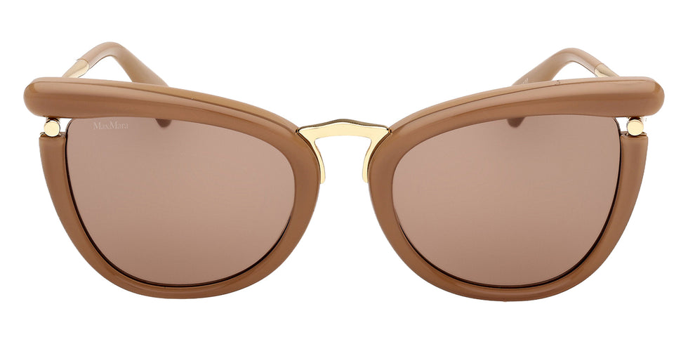 Max Mara MM0186 46E 55 - Shiny Light Brown / Brown 46E #id:mm018646e_s:102100