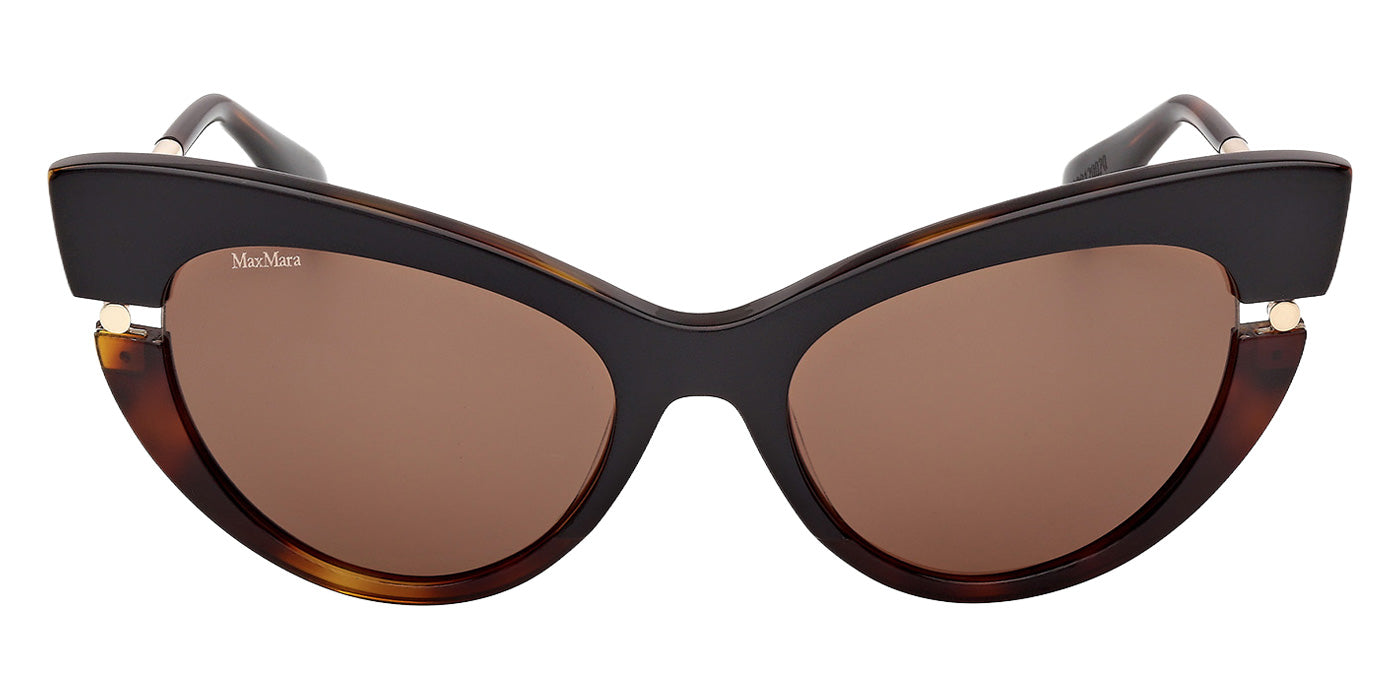 Max Mara MM0187 56E 56 - Black/Havana / Brown #id:mm018756e_s:102100