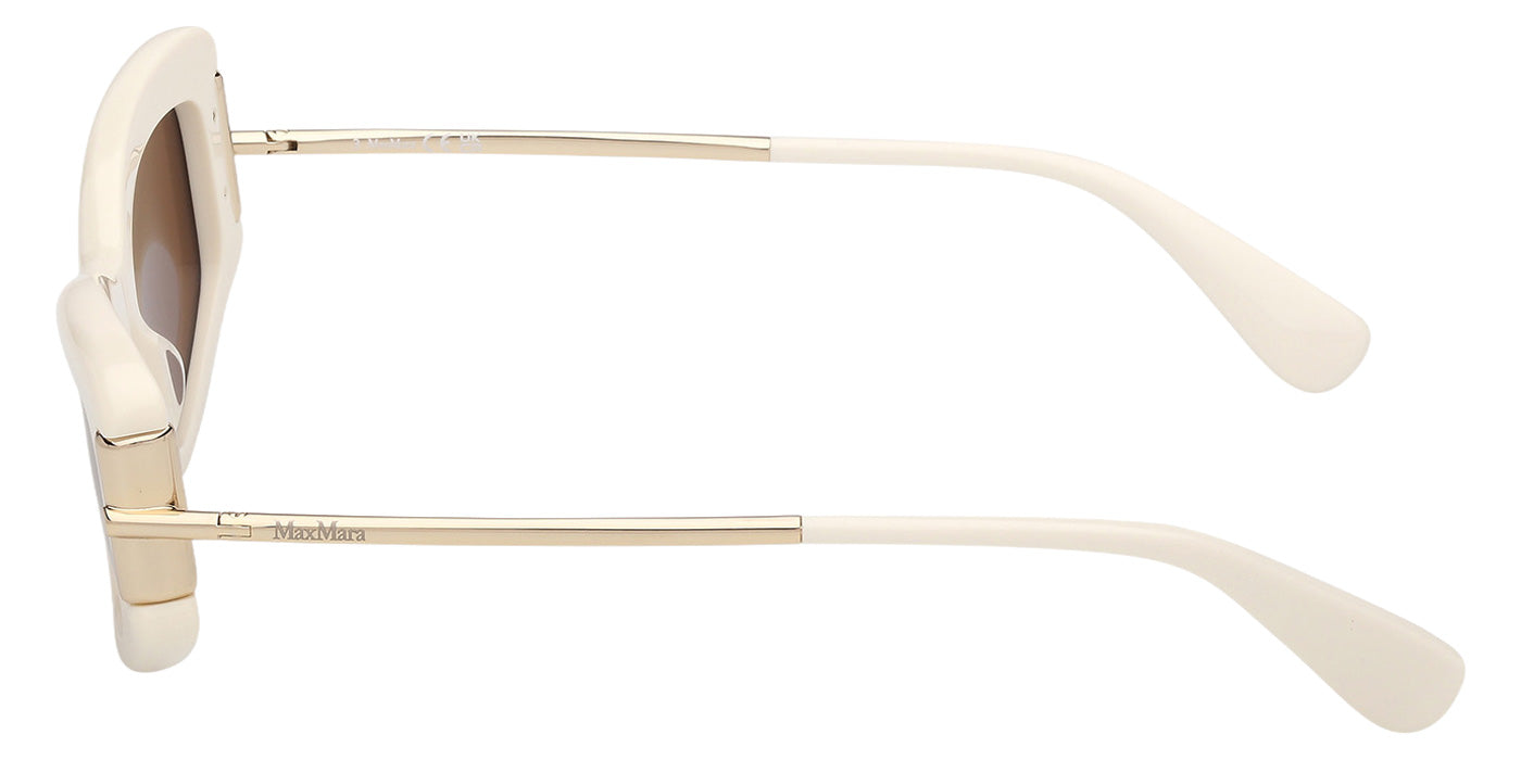 Max Mara MM0189 25E 52 - Shiny White / Brown #id:mm018925e_s:102110